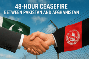 Pakistan, Afghanistan, Ceasefire, Kandahar, Border Clashes, Taliban, ISPR, Foreign Policy, South Asia, Security, Diplomacy, Pakistan Army, Peace Talks, Regional Stability. 48-Hour Ceasefire Between Pakistan and Afghanistan Agreed