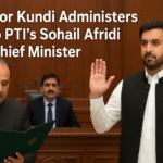 Governor Kundi Administers Oath to PTI’s Sohail Afridi as KP Chief Minister