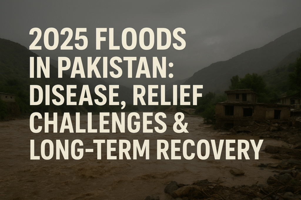 2025 floods in Pakistan, Pakistan flood disease outbreak, flood relief challenges Pakistan, Pakistan long-term recovery, climate change floods Pakistan