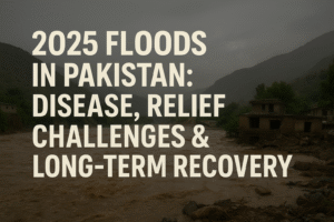 2025 floods in Pakistan, Pakistan flood disease outbreak, flood relief challenges Pakistan, Pakistan long-term recovery, climate change floods Pakistan