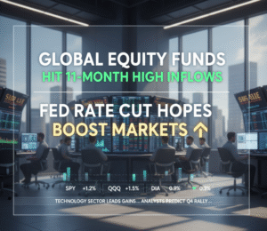 Global Equity Funds Hit global equity fund inflows, Fed rate cut hopes, market optimism 2025, U.S. equities inflows, global investor trends