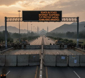 Roads Blocked TLP protest Islamabad, mobile internet suspended, Rawalpindi roads blocked, Islamabad police, TLP demonstration, Islamabad protest news, Pakistan law and order